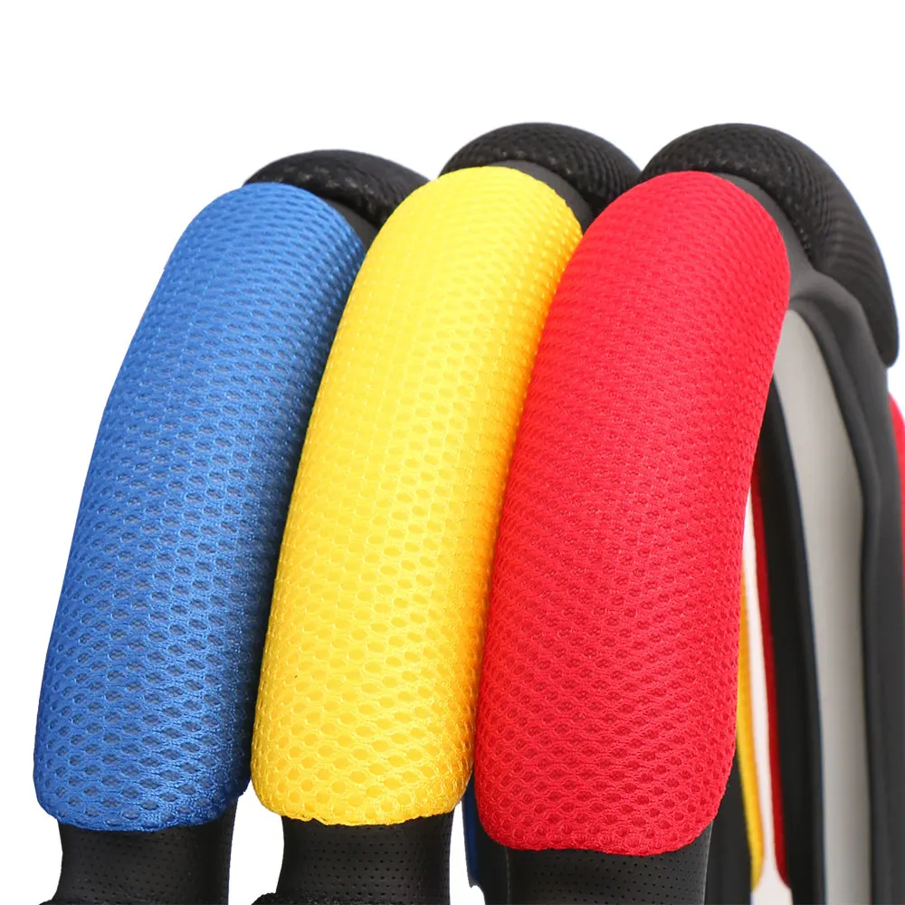 Car Steering Wheel Cover Mesh Breathable Automobile Steering-Wheel Braid Protector Auto Steering Cover For Car Styling