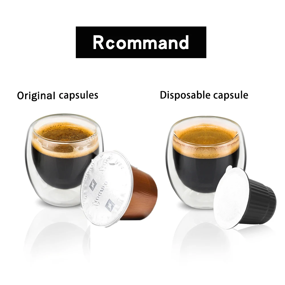 Disposable Coffee Capsule For Nespresso Coffee Filter Cup Food Package Cafe Pill bottle With Aluminum Foil Lid