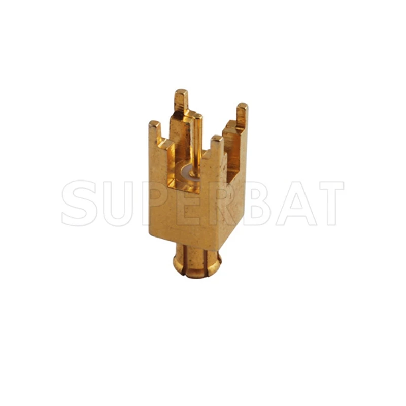 Superbat 10 piezas MCX a través del agujero macho PCB montaje con soldadura Post RF conector Coaxial