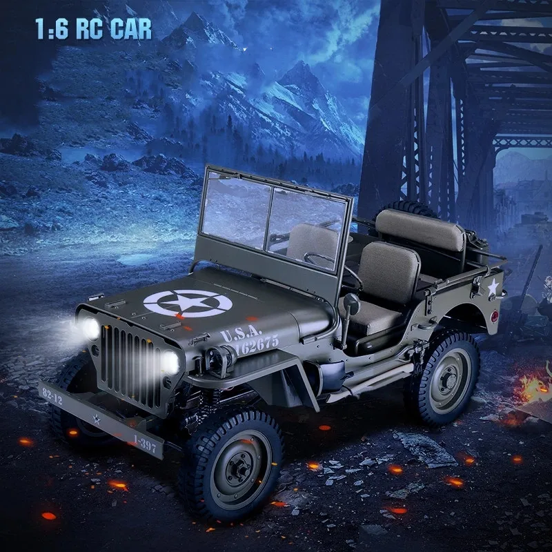 

Fully Proportional 1:6 2.4G 2CH Off-Road Vehicle Ipx4 Waterproof Radio Control Car Without Battery Climbing Car