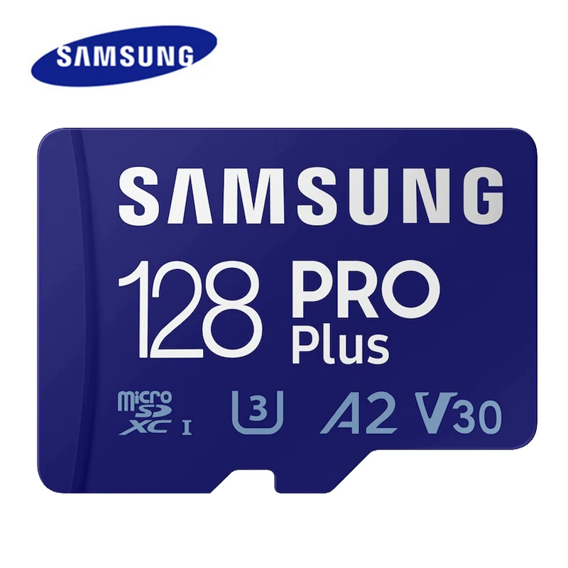 SAMSUNG-Cartão de Memória Micro SD para Telefone, Cartão TF, 512GB, 256GB, 128GB, C10, U3, A2, V30, 4K, 64GB, 100% Original