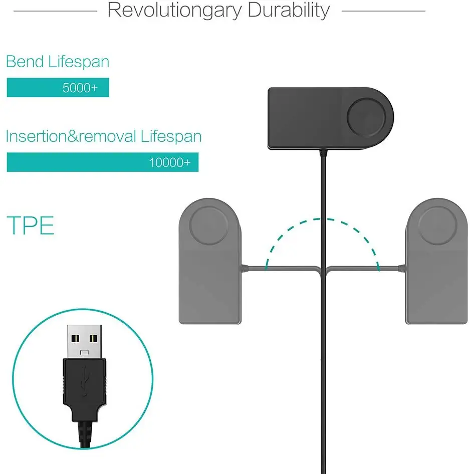 AWINNER كابل شحن مشبك بيانات مهد شاحن ل Garmin Forerunner 235 630 230 735XT 35/30 ساعة