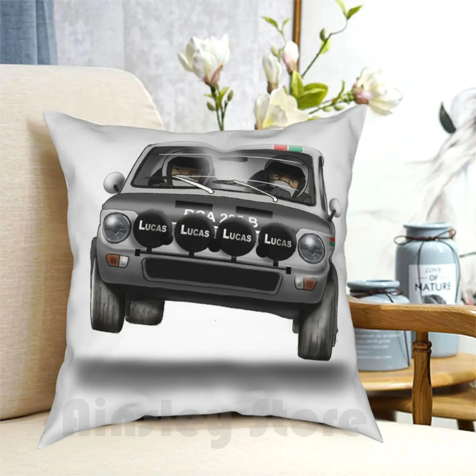 Rallyin' Imp Pillow Case Printed Home Soft DIY Pillow cover Imp Sunbeam Imp Hillman Imp Historic Rallying Rallying Rallyist