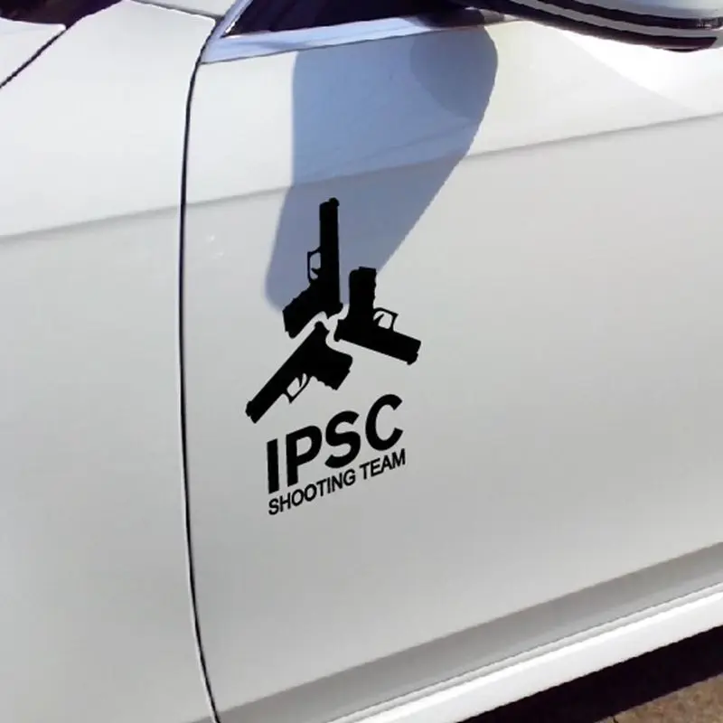 

25x19cm Ipsc Gun Vinyl Sticker for Car Decal Car Decoration