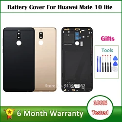 100% NEW Battery Cover For Huawei Mate 10 lite Rear Back Battery Door Case For HUAWEI Nova 2i RNE L21 Metal Housing Cover