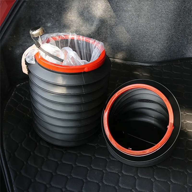 Car Folding barrel Trash Can for FIAT 124 EVO Sedici Linea Bravo FCC4 Viaggio Coroma Ottimo Uno Qubo Doblo Toro