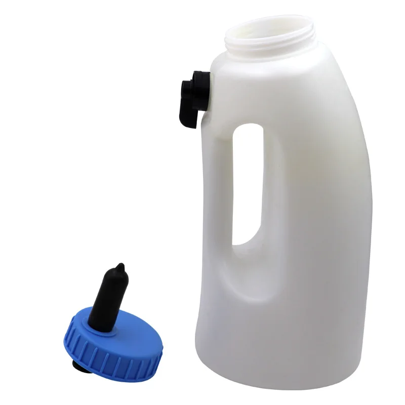 1Pcs Calf Milk Feeder Bottle with Nipple Drinker Feeder Lamb Bottle Holder 2L/4L Screw Set Milking Feeding Replacement Pacifier