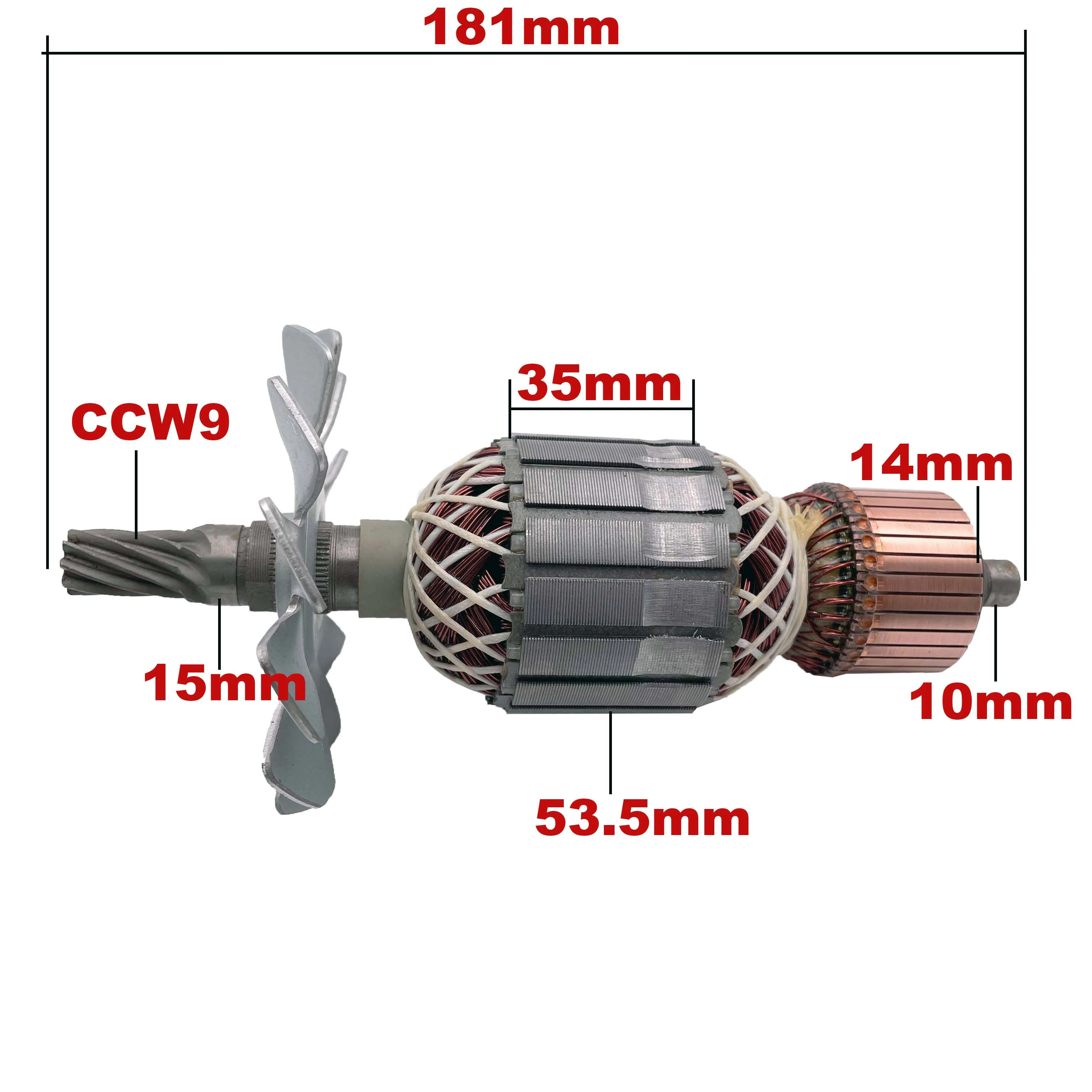 Imagem -02 - Armadura Rotor Anchor Substituição para Hitachi Composto Mitre Saw Ac220v240v C10fch2