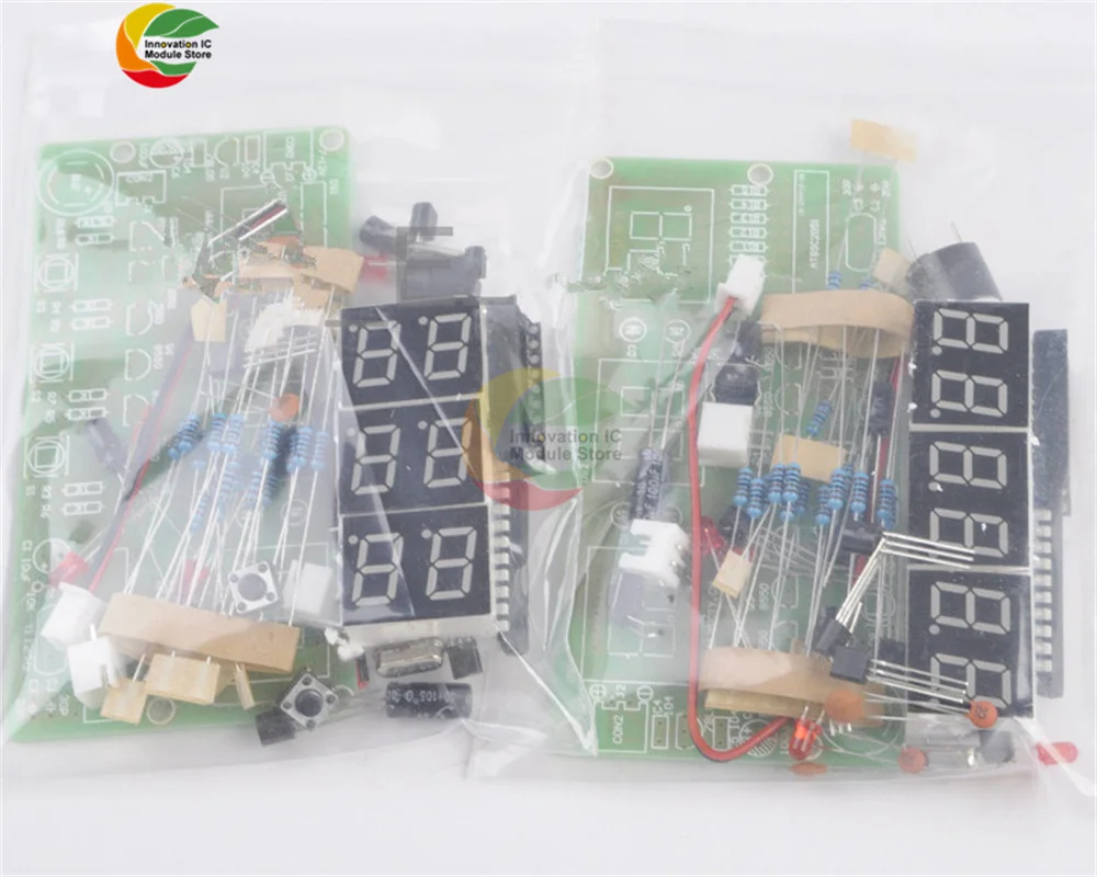 6-bit electronic clock module microcontroller C51 LED digital tube display electronic DIY parts kit digital display clock module