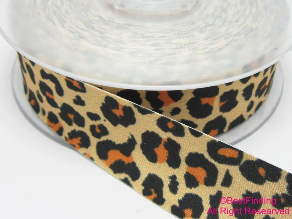 3cm Lycra Cord, Pink Leopard Lycra Strips, Elastic Flat Lycra cord, Soft Spandex Nylon, Swimwear & Bikini, Jewelry Making