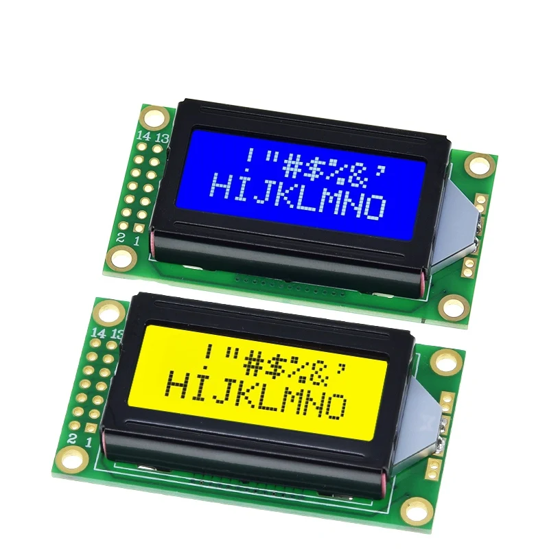 1/2/5 Stück TZT 8 x 2 LCD-Modul 0802 Zeichenanzeige Blau / Gelbgrün für Arduino – Detail 10