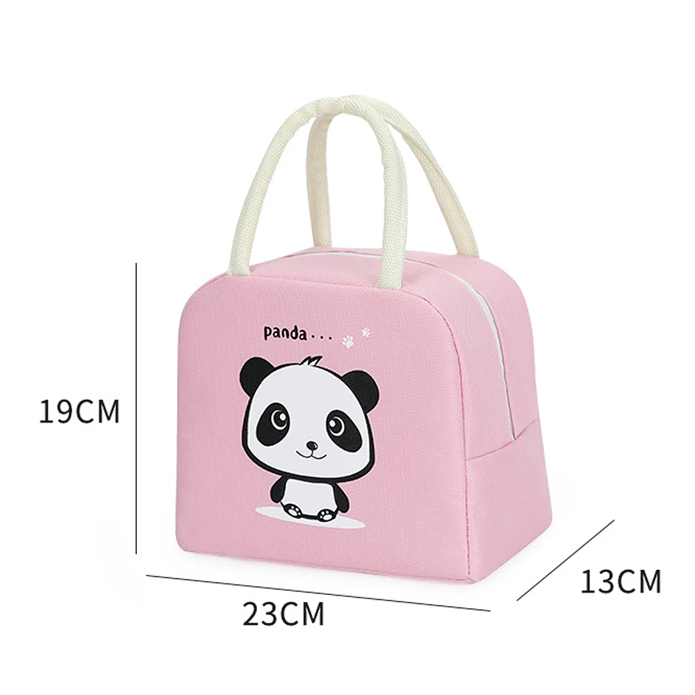 Fashion Cartoon Lunch Bag for Women Thermal Food Bag Lunch Box Tote Insulation Bags New Portable Waterproof Canvas Cooler Bag