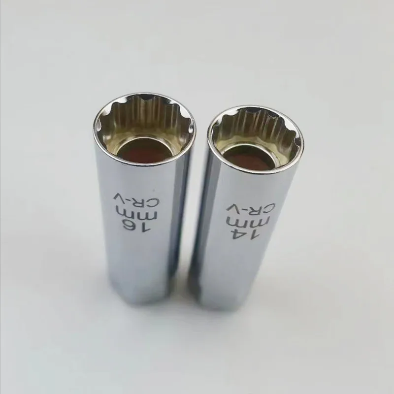 Strumento di rimozione del manicotto della candela strumenti magnetici di riparazione dell'automobile di 12 angoli 14mm 16mm 3/8 ''spina di azionamento per Auto