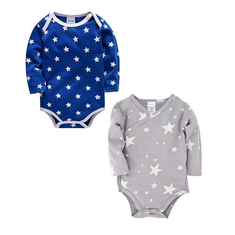 Honeyzone 2pcs/Set Fashion Star Print Baby Bodysuit Vetement Bebe Garcon Lovely Baby Body Infant Twins Jumpsuit 100%Cotton