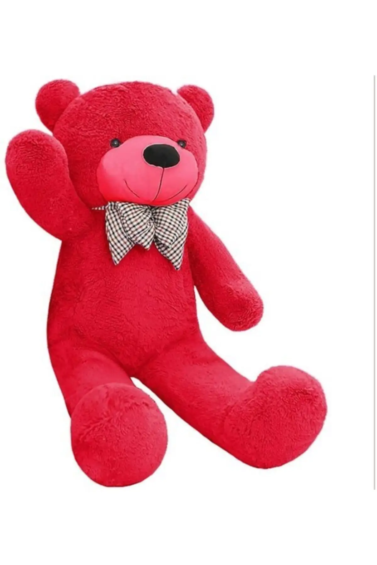 Plush Big Cute Red Soft Teddy Bear Bowtie 130cm Souvenir Valentine Gifts