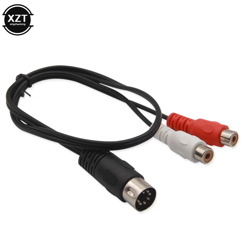 7-pin DIN 7pin Revolution 2RCA Lotus Mother Vintage Audio Speaker Equipment Adapter Cable 7 Pin Din Male 0.5M/1M/1.5M