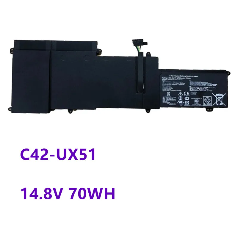 

New C42-UX51 Аккумулятор для ноутбука ASUS ZenBook U500 U500V U500VZ UX51 UX51V UX51VZ C42-UX51 14,8 V 4750mAh/70WH