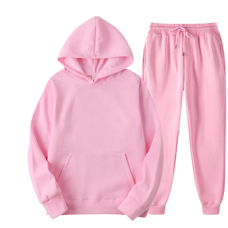 Primavera autunno 2 pezzi Set donna Casual girocollo felpe con cappuccio manica lunga pantaloni sportivi a vita alta tuta allenamento donna