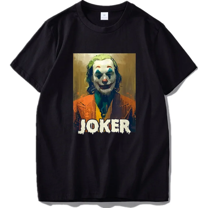 Joker Movie T Shirt - Halloween Horror Comics Tshirt 100% Cotton Eu Size High Quality Casual Tops Tee Homme