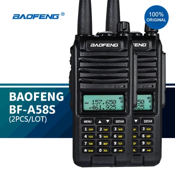 2Pcs BF-A58S Dual Band Ham Draagbare Radio Baofeng A58S Uhf Vhf Walkie Talkies 5W Tri Band Hf Transceiver nieuwe Cb 2way Radio 2021