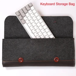 Kelowna Mechanical Keyboard Carrying Soft Bag Case Portable Storage Cover Fabric Leather Bag Anti Shock 60 64 68 87 96 Keys