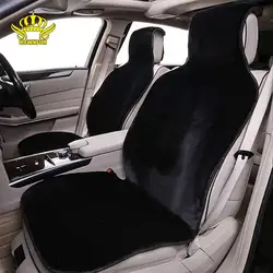 Faux fur car seat covers white universal auto cape interior 5 seats comfortable luxury winter Artificial fur car seat cushion