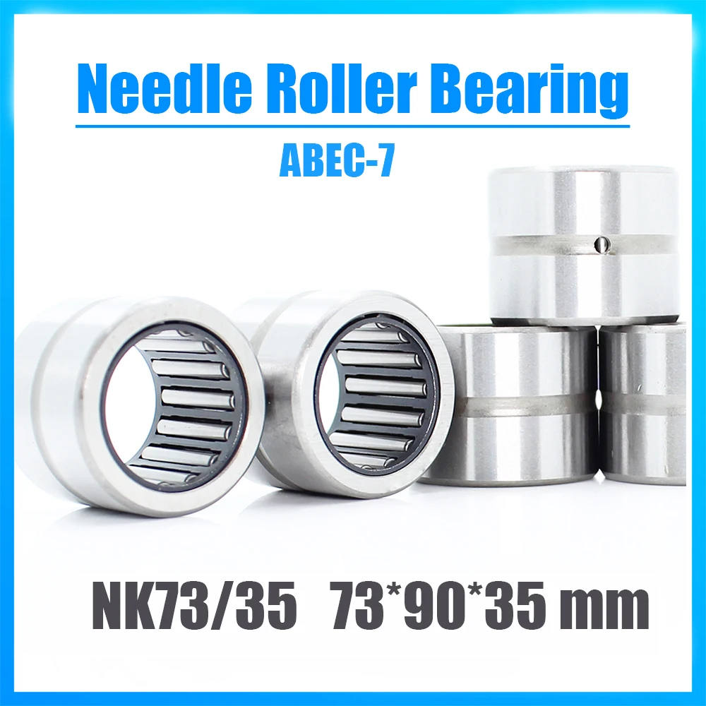 

NK73/35 Bearing 73*90*35 mm 1PC ABEC-7 Solid Collar Needle Roller Bearings Without Inner Ring NK73/35 NK7335 Bearing