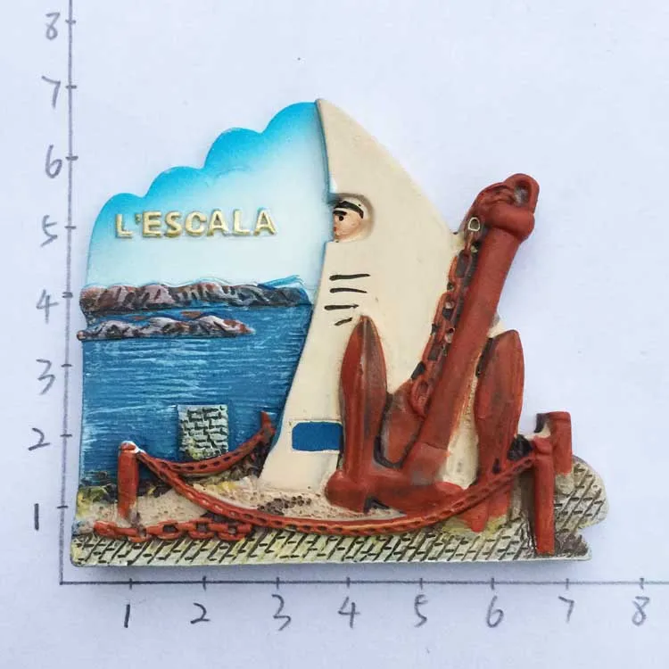 Fridge Magnets Souvenir World Cultural Heritage 3D Mosque Cordoba Spain Resin Refrigerator Magnetic Sticker Crafts Kitchen Decor