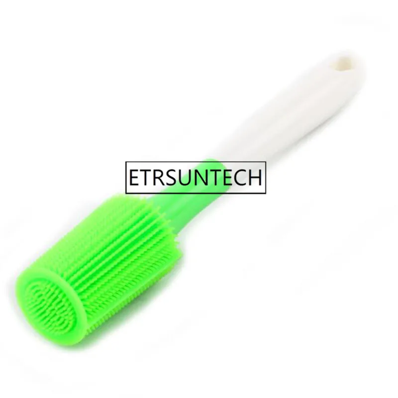 50pcs Silicone Cup Brush Bottle Cup Cleaning Brush For Glass Cup Thermoses Coffee Mugs Long Handle Cleaning Brush