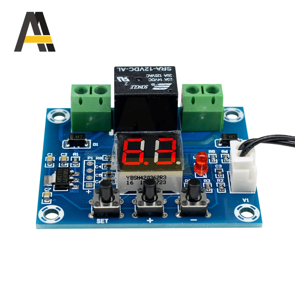 XH-M214 Controller Irrigation System Automatic Watering Module DC12V Soil Humidity Sensor Digital Display Humidity Controller