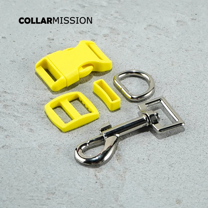 

20pcs/lot(plastic buckle+Tri-Glid+square keeper+D ring+metal dog clasp)20mm webbing sewing DIY dog collar accessories 17 kinds