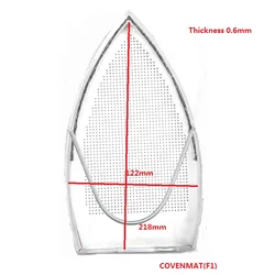 Żelazko elektryczne części PTFE platerowane aluminium, żelazo pokrowiec na buty COVENMAT(F1) 218X122mm