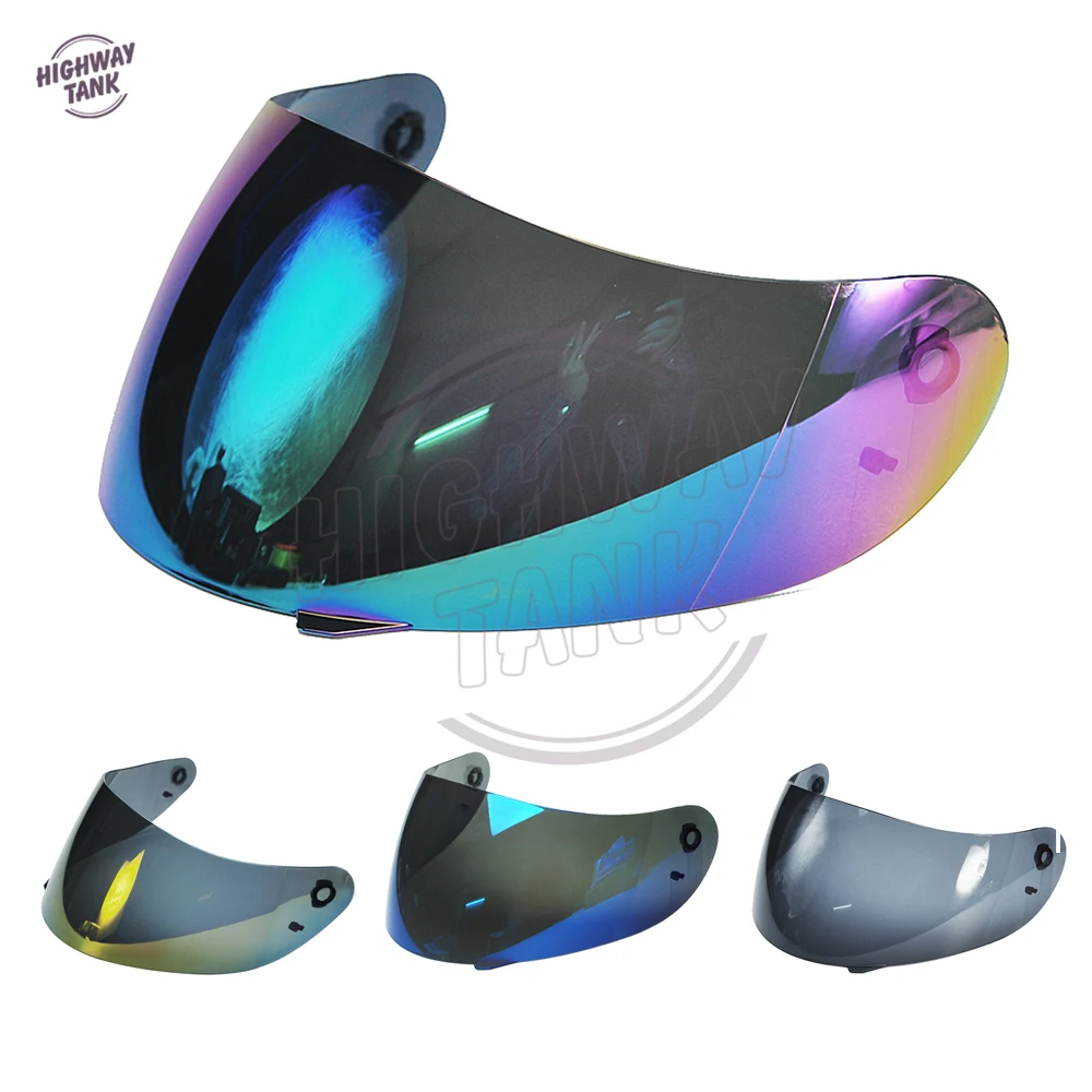 

4 Colors Blule/Gold/Iridium/Smoke motorcycle helmet visor lens Full Face Shield case for AGV K3 K4 Visor Mask