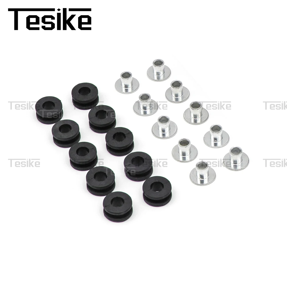 Motorcycle Rubber Grommets Bolt Assortment Kits Fairing Bolts Pressure Relief Cushion Kit Washer for Honda Yamaha Suzuki