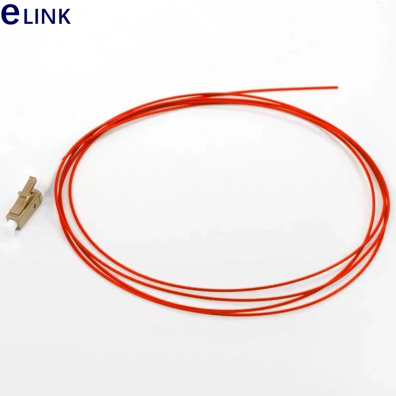 LC 광섬유 피그테일 오렌지 아쿠아 레드 케이블, 무료 배송, 0.9mm OM1 OM2 OM3 OM4 50 개 LC/UPC 1m 1.5m