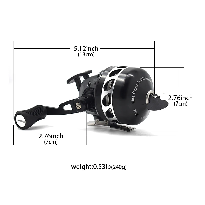 Metal Fishing Reels Speed Ratio 3.6:1 Used for Slingshot Catapult Bow Accessories Outdoor Hunting Shooting Sports Fish Game New