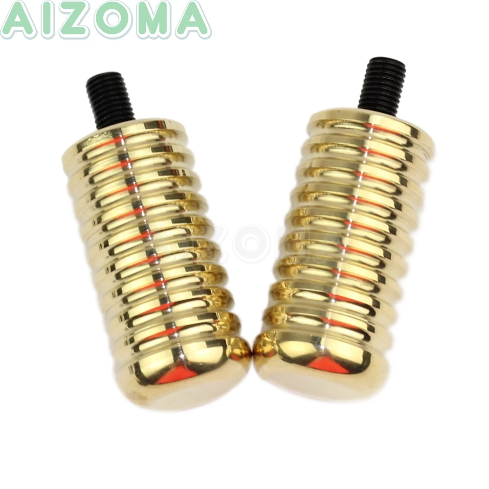 2x Brass Toe Shifter Peg Vintage Motorcycle Shift Lever Pegs for Harley Sportster 883 1200 883R 883L Foot Peg Footpeg Footrest
