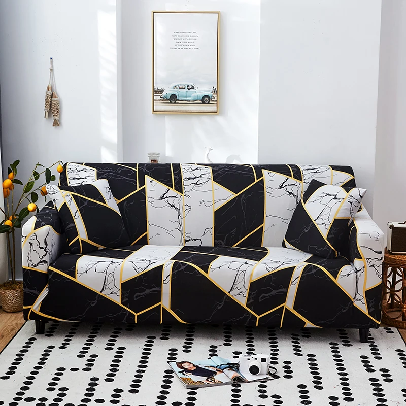 Elastic  Stretch Sofa Cover SlipcoversAll-inclusive Couch Case for Different Shape Sofa Loveseat Chair L-Style need 2 Sofa Case
