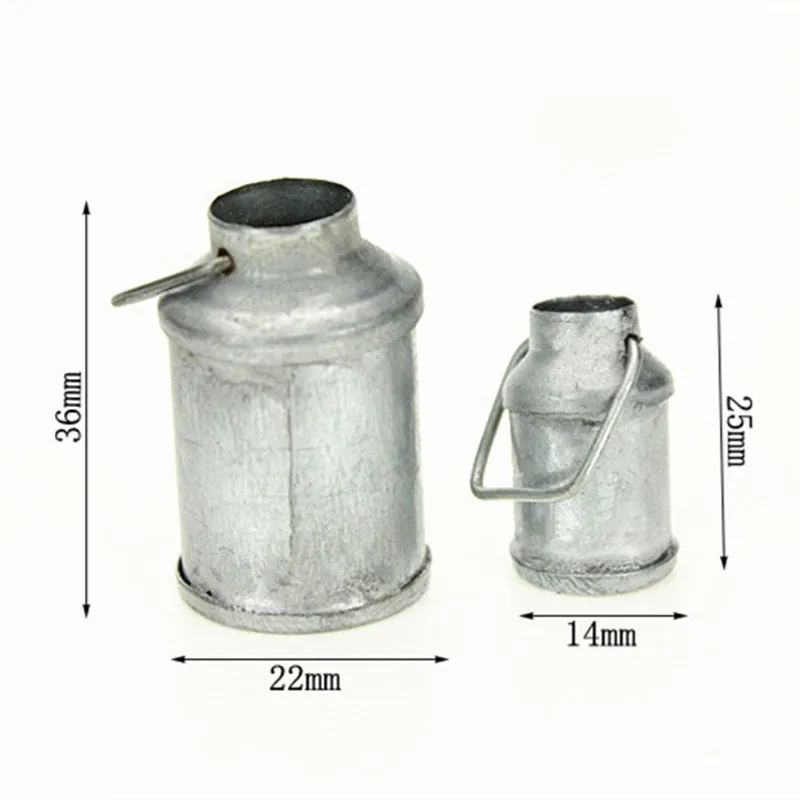 1:12 Dollhouse Distressed Mini Furniture Scene Accessories Iron Kettle Farm Milk Jug Mini Tea Kettle Kitchen Tools