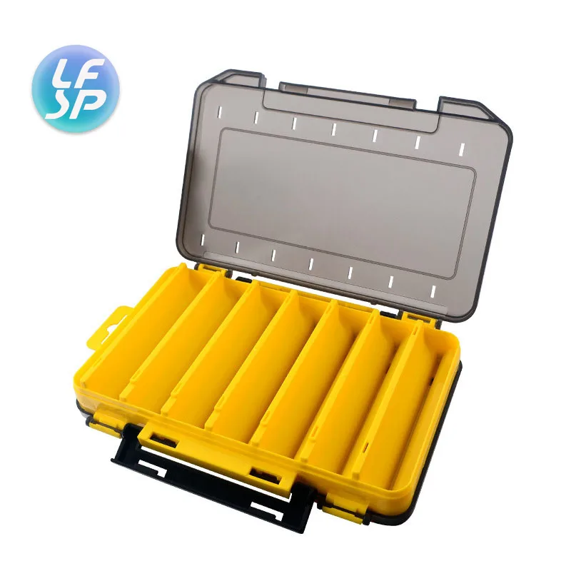 

1Pcs 14 Compartments Fishing Lure Boxes Bait Storage Box Fishing Tackle 19cm*12cm*3.6cm Waterproof Double Sided Open Tackle Box