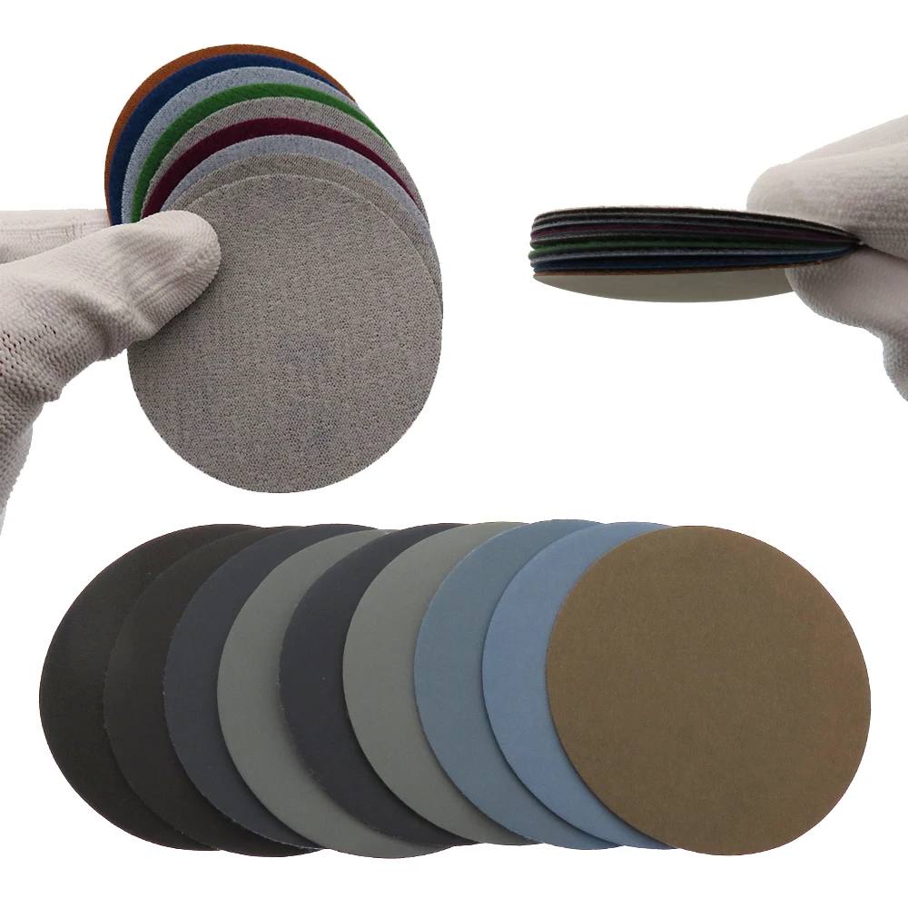 1pc 72mm Center Water Feed Disc Hand Pad Sanding Block + 20pcs 75mm Waterproof Sandpaper for Wet or Dry Sanding