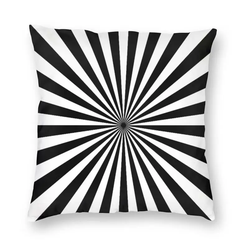 Abstract Optical Illusion Geometric Pattern Cushion Cover Sofa Home Decorative Geometry Square Pillow Case 40x40