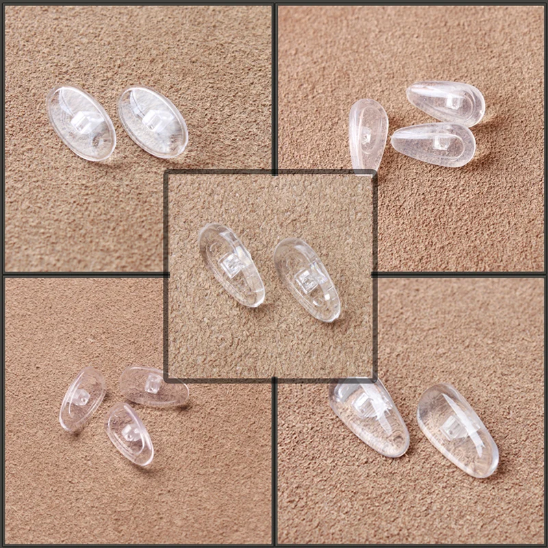Silicone Nose Pads Eyeglasses Sunglasses Screws For Glasses Optical Repair Kit New Nuts Nose Pad Repair Tool Parts