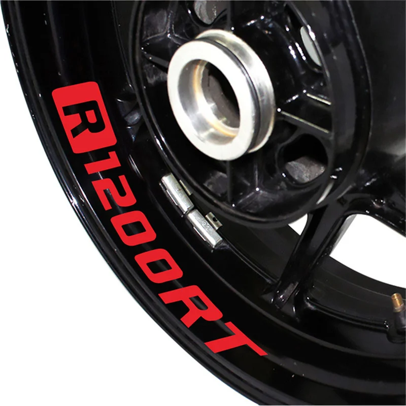 Brand NEW Motorcycle Front/Rear Wheel Reflective Stickers Decorative Waterproof Trend Frame Decals For BMW R1200RT R1200 RT