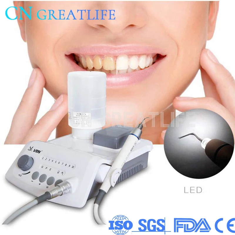 Dental Wireless Control Ultrasonic Scaler with LED Detachable Handpiece VRN