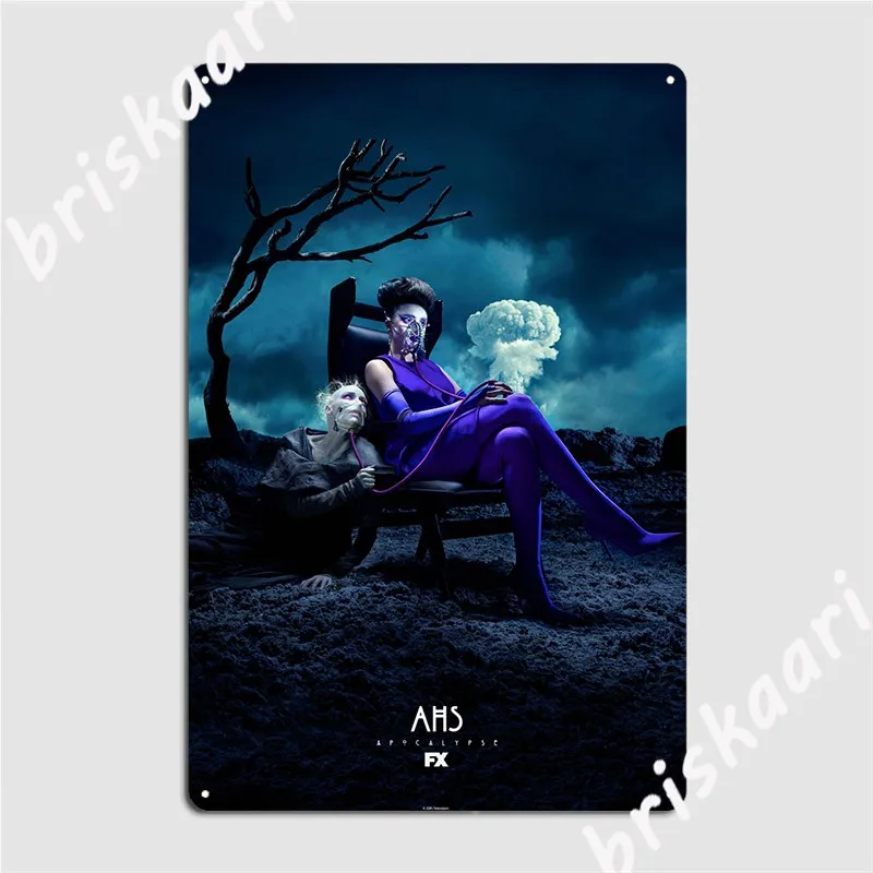 American Horror Story Apocalypse Exhale Poster Metal Plaque Cinema Living Room Designing Kitchen Plaques Tin Sign Poster