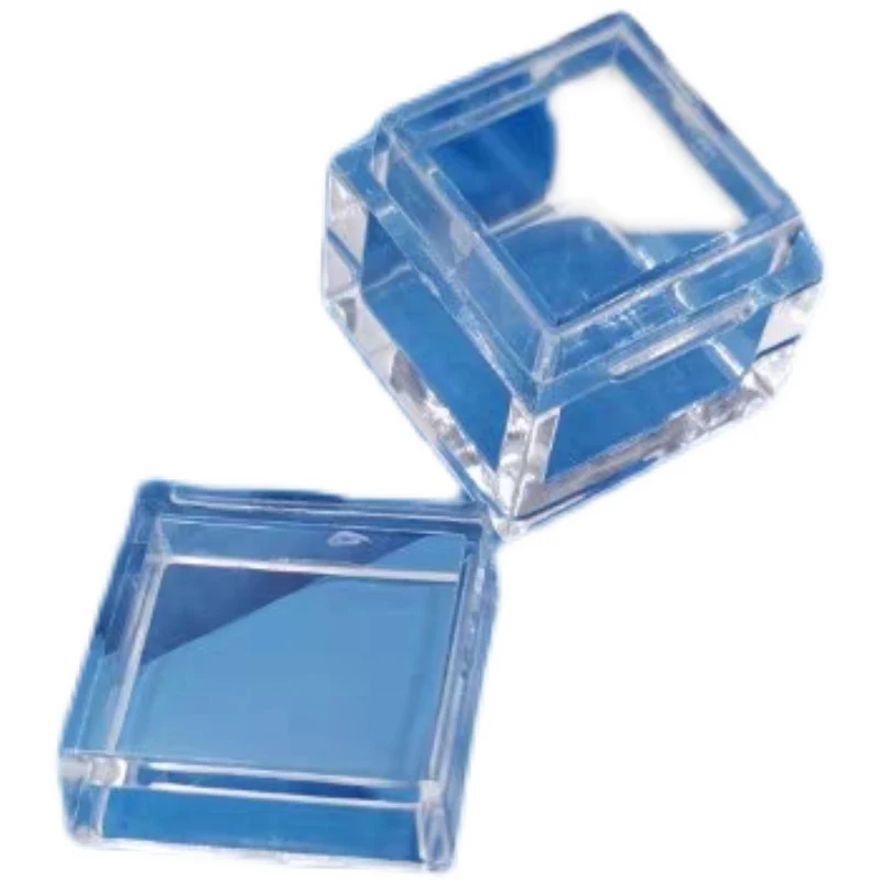 Caixa De Exposição Acrílica Transparente, Elemento Químico Metal, Alto, 10mm, 1Pc