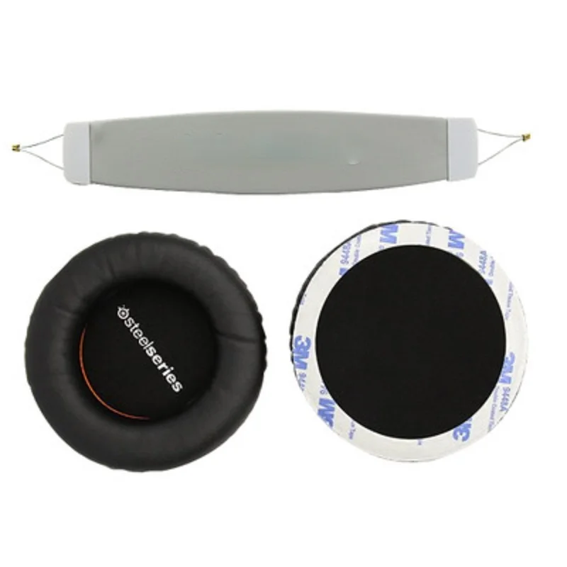 Сменные пенопластовые подушечки для наушников + повязка на голову, подушечки Kussen для Steelseries Siberia V1 V2, гарнитура, губка, чехол для наушников