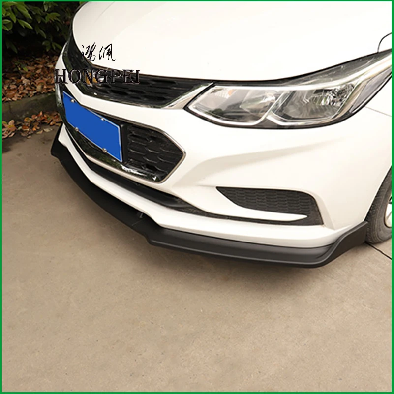 For Chevrolet Cruze 2016 2017 Front Bumper Lip Lower Bumper Diffuser Protector Plate Spoiler Body Kit Cover Trim Car Styling