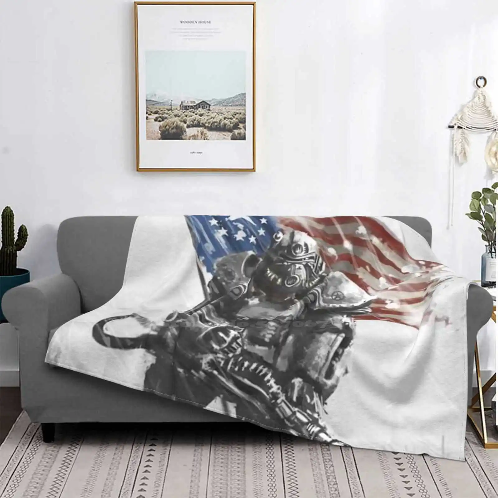 Trend Style Funny Fashion Soft Throw Blanket 4 Gaming New Vegas New Funny Bethesda 3 New Vegas Video Games California Cool Game